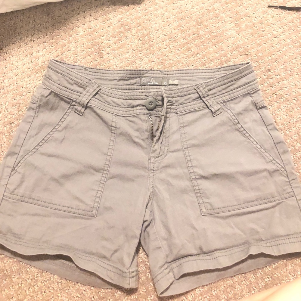 Light grey prana hiking shorts